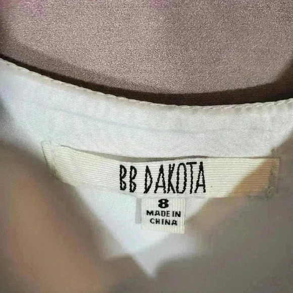 BB Dakota Army Green White Stripe Fit and Flare Dress Sleeveless Size 8 NWT - Picture 4 of 8